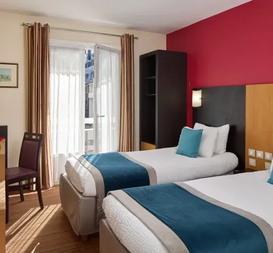  Hotel Roissy Lourdes hotel Roissy 4 estrelas em Lourdes – quarto twin Conforto