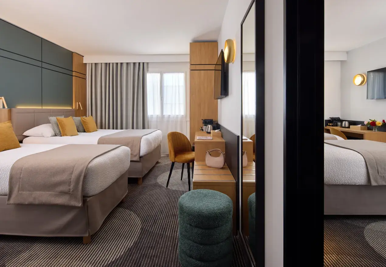  Hotel Roissy Lourdes Hotel 4 stelle Camere Premium comunicanti per 5 Hotel Roissy vicino alla Grotta di Lourdes